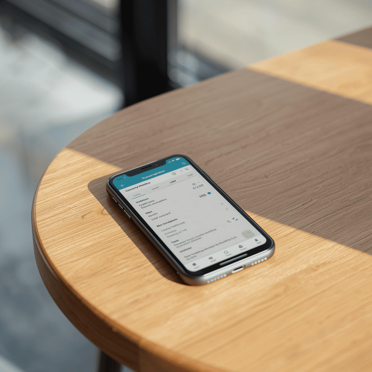 Digital prescription on a smartphone screen in a pharmacy