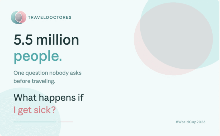 5.5 million people traveling to Mexico for the World Cup. One question nobody asks before going: what happens if I get sick? TravelDoctores — telemedicine on demand for travelers.