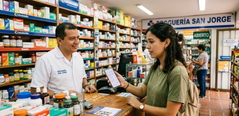 antibióticos en Colombia siendo turista