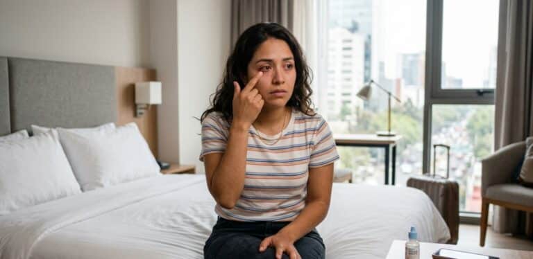 conjuntivitis de viaje