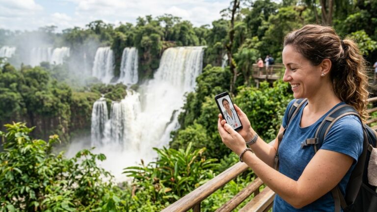 sick in Iguazu Falls