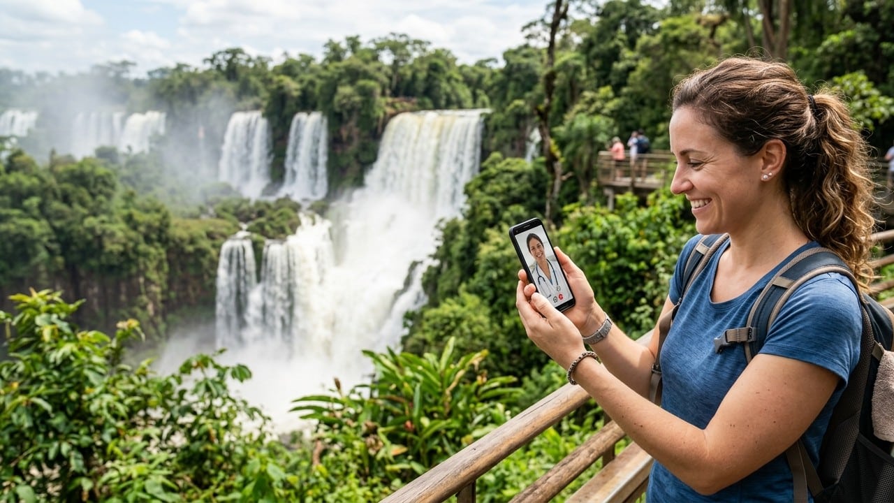 sick in Iguazu Falls