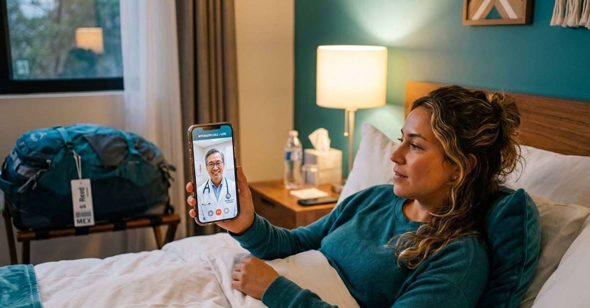 what to do if you get sick while traveling